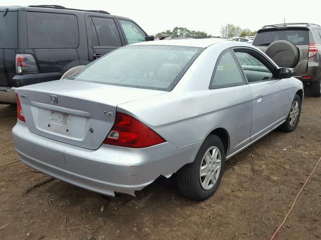 1HGEM22553L016648 - 2003 HONDA CIVIC LX SILVER photo 4