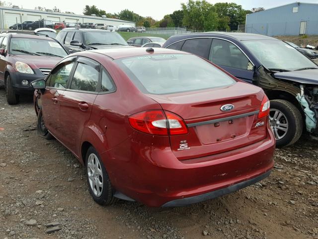 3FADP4BJ3DM100015 - 2013 FORD FIESTA SE RED photo 3