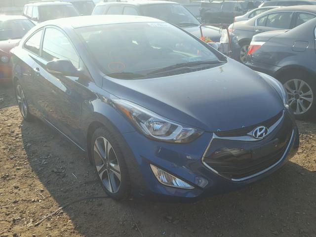 KMHDH6AH4EU024928 - 2014 HYUNDAI ELANTRA CO BLUE photo 1