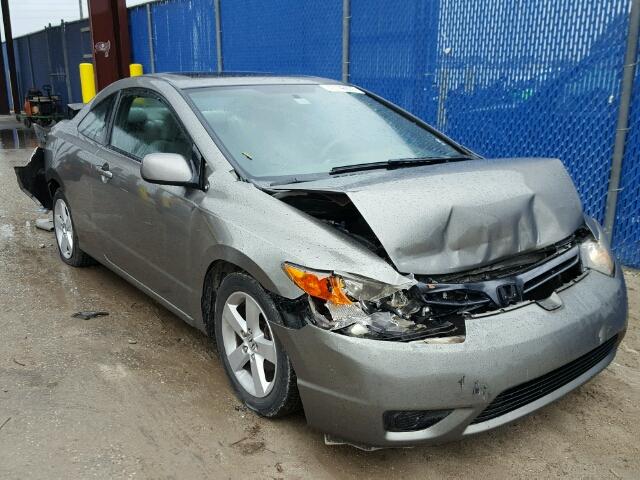 2HGFG12836H520374 - 2006 HONDA CIVIC EX GRAY photo 1