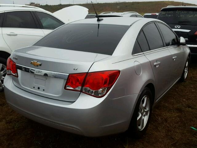 1G1PC5SB3D7271187 - 2013 CHEVROLET CRUZE SILVER photo 4