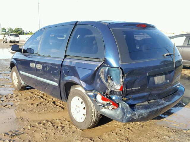 1C4GJ15B32B639850 - 2002 CHRYSLER VOYAGER EC BLUE photo 3