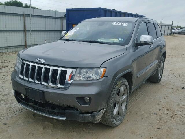 1C4RJEBT1CC112270 - 2012 JEEP GRAND CHER GRAY photo 2