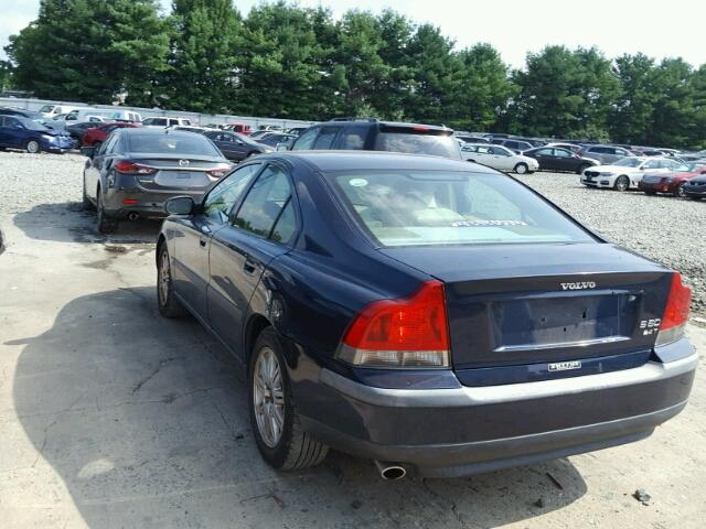 YV1RS58D532245336 - 2003 VOLVO S60 2.4T BLUE photo 3