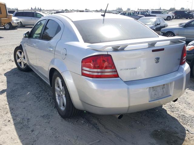 1B3LC76M08N652947 - 2008 DODGE AVENGER R/ SILVER photo 3