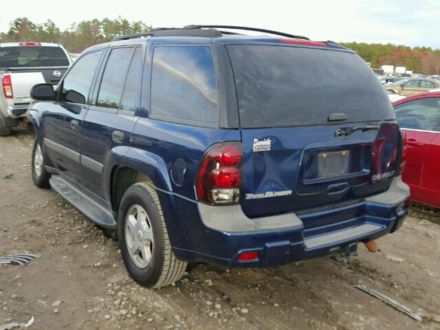 1GNDS13S532367135 - 2003 CHEVROLET TRAILBLAZE BLUE photo 3