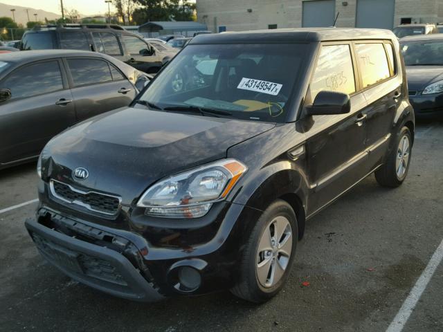 KNDJT2A5XD7586267 - 2013 KIA SOUL BLACK photo 2