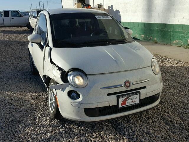 3C3CFFAR7DT688748 - 2013 FIAT 500 POP WHITE photo 1