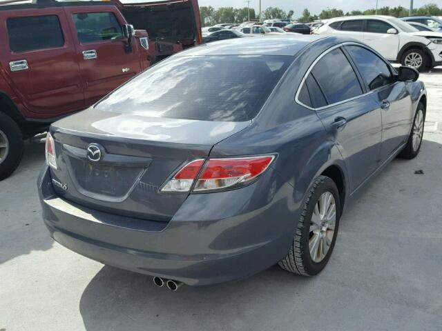 1YVHZ8CH0A5M25502 - 2010 MAZDA 6 GRAY photo 4