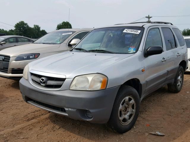 4F2YU061X1KM46315 - 2001 MAZDA TRIBUTE DX SILVER photo 2