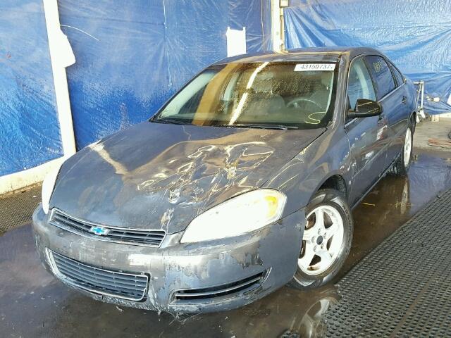 2G1WT58K281336360 - 2008 CHEVROLET IMPALA LT GRAY photo 2