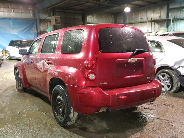3GNBAADB6AS583117 - 2010 CHEVROLET HHR LS Rojo foto 3