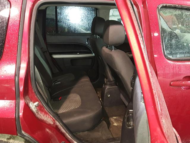3GNBAADB6AS583117 - 2010 CHEVROLET HHR LS Rojo foto 6