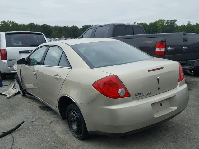 1G2ZG57B094177066 - 2009 PONTIAC G6 BEIGE photo 3