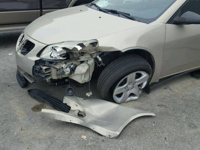 1G2ZG57B094177066 - 2009 PONTIAC G6 BEIGE photo 9