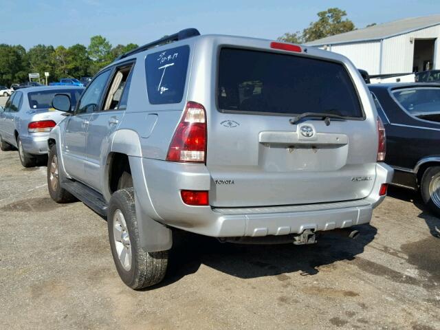 JTEZU14R750048723 - 2005 TOYOTA 4RUNNER SR SILVER photo 3