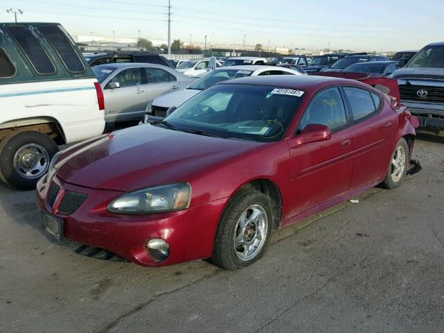 2G2WP522551203046 - 2005 PONTIAC GRAND PRIX MAROON photo 2