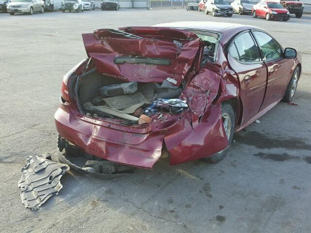 2G2WP522551203046 - 2005 PONTIAC GRAND PRIX MAROON photo 4
