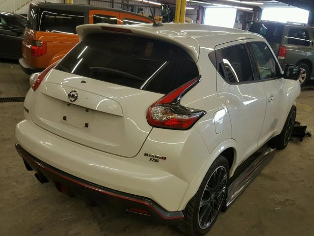 JN8DF5MV3FT250332 - 2015 NISSAN JUKE NISMO WHITE photo 4