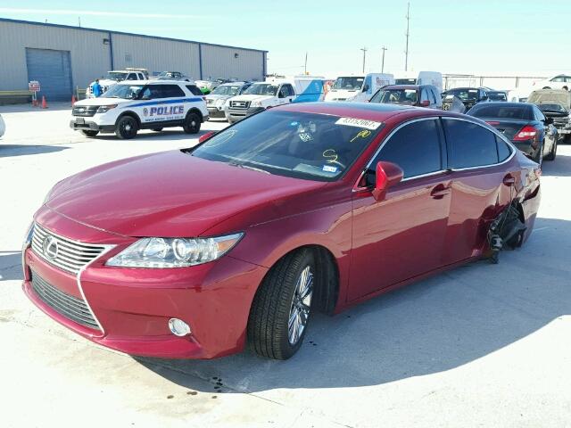 JTHBK1GG4E2116517 - 2014 LEXUS ES 350 RED photo 2