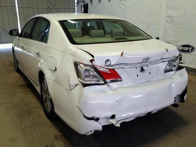 4T1BK3DB5BU371601 - 2011 TOYOTA AVALON BAS Weiß Foto 3