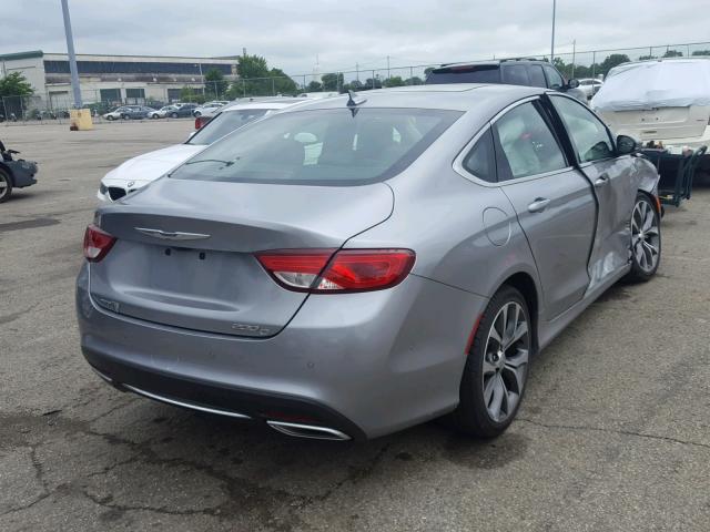 1C3CCCEG8GN147938 - 2016 CHRYSLER 200 C GRAY photo 4