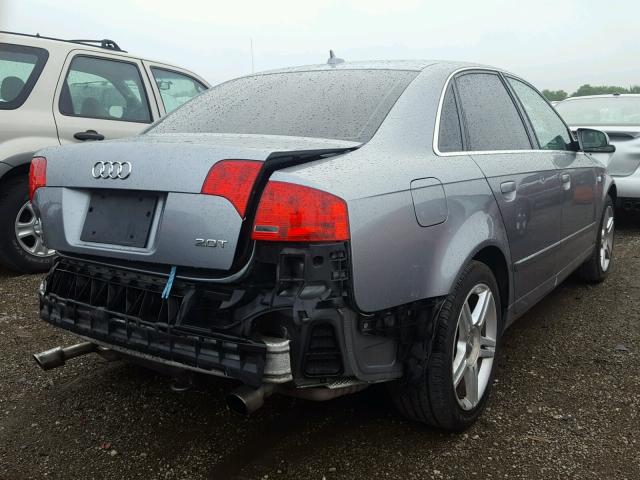 WAUAF78E17A114585 - 2007 AUDI A4 2 GREEN photo 4