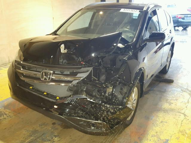 2HKRM4H74EH602141 - 2014 HONDA CR-V BLACK photo 2