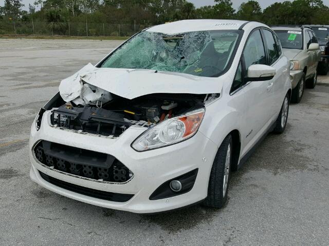 1FADP5BU4EL521700 - 2014 FORD C-MAX SEL WHITE photo 2