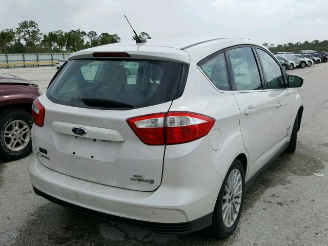 1FADP5BU4EL521700 - 2014 FORD C-MAX SEL WHITE photo 4