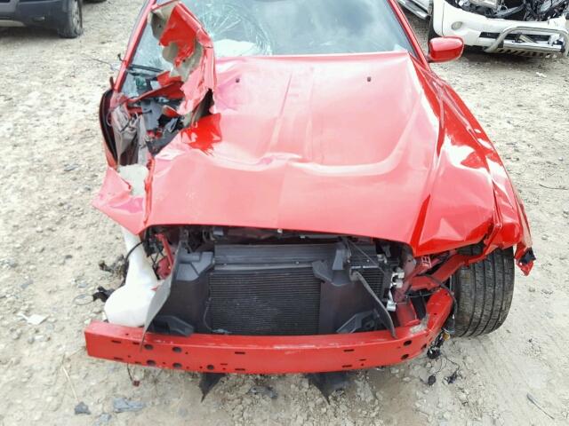2C3CDXHGXEH159563 - 2014 DODGE CHARGER SX RED photo 7