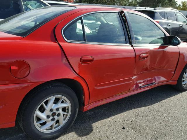 1G2NF52E44M669952 - 2004 PONTIAC GRAND AM RED photo 10