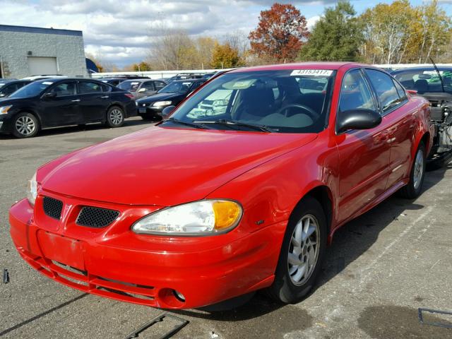 1G2NF52E44M669952 - 2004 PONTIAC GRAND AM RED photo 2