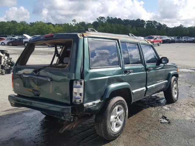 1J4FT68S7XL669640 - 1999 JEEP CHEROKEE S GREEN photo 4