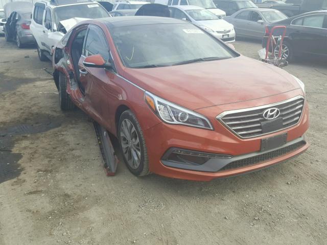 5NPE34AB9FH111839 - 2015 HYUNDAI SONATA SPO ORANGE photo 1