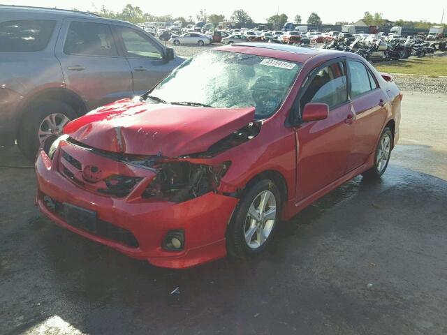 5YFBU4EE6CP053241 - 2012 TOYOTA COROLLA RED photo 2