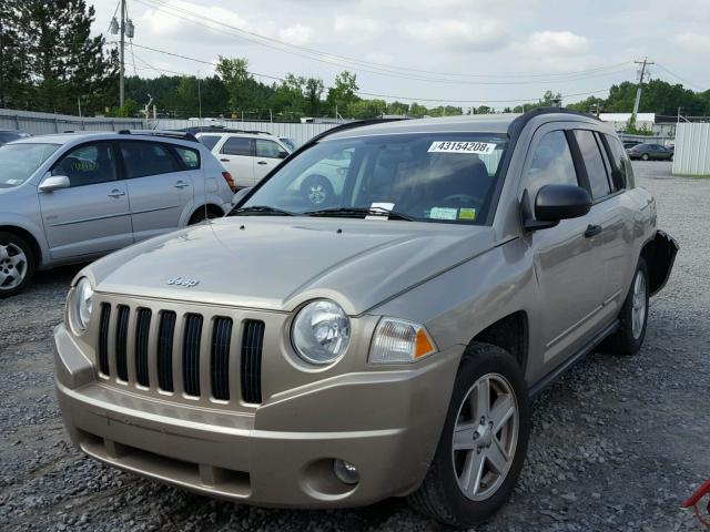 1J4FT47A49D124652 - 2009 JEEP COMPASS SP GOLD photo 2