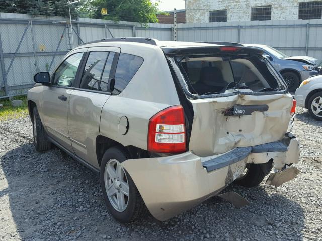 1J4FT47A49D124652 - 2009 JEEP COMPASS SP GOLD photo 3