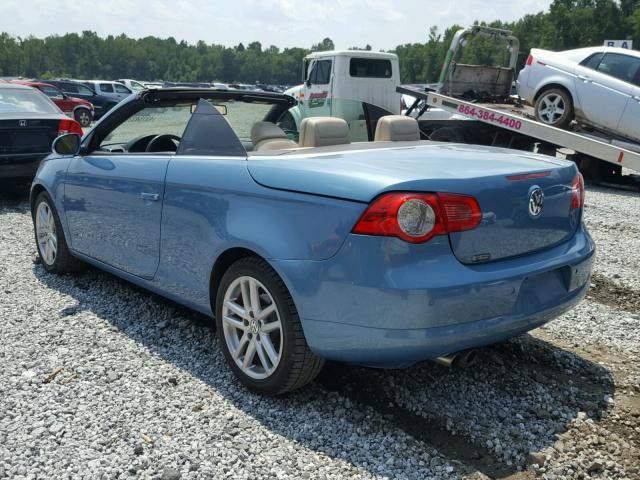 WVWFA71F68V017922 - 2008 VOLKSWAGEN EOS LUX 蓝色 照片 3