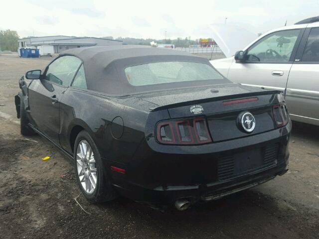 1ZVBP8EM3E5224367 - 2014 FORD MUSTANG BLACK photo 3