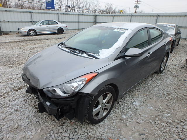 KMHDH4AE1BU160536 - 2011 HYUNDAI ELANTRA GL SILVER photo 2