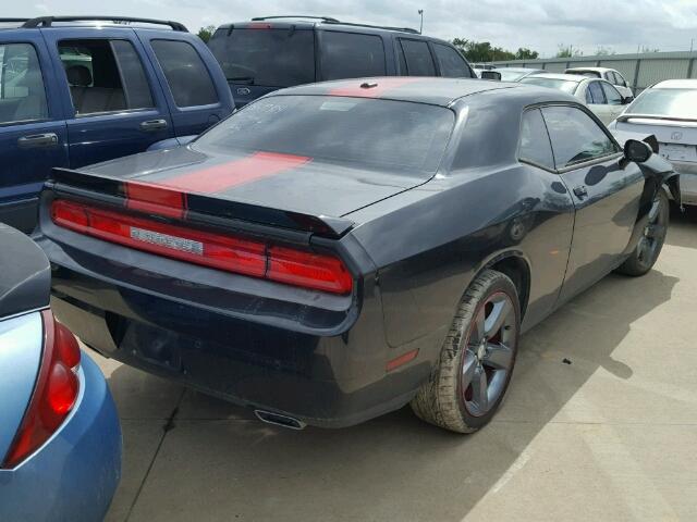 2C3CDYAGXEH253443 - 2014 DODGE CHALLENGER BLACK photo 4