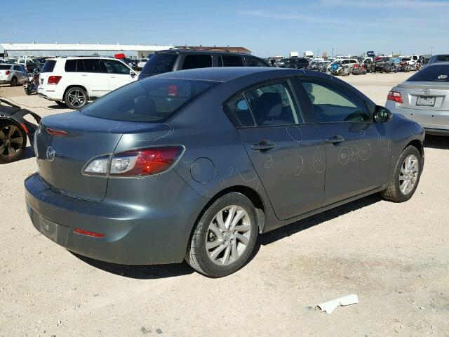 JM1BL1VF4C1501183 - 2012 MAZDA 3 I TEAL photo 4