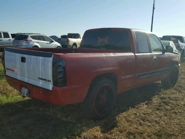 2GCEC19V251203047 - 2005 CHEVROLET SILVERADO RED photo 4