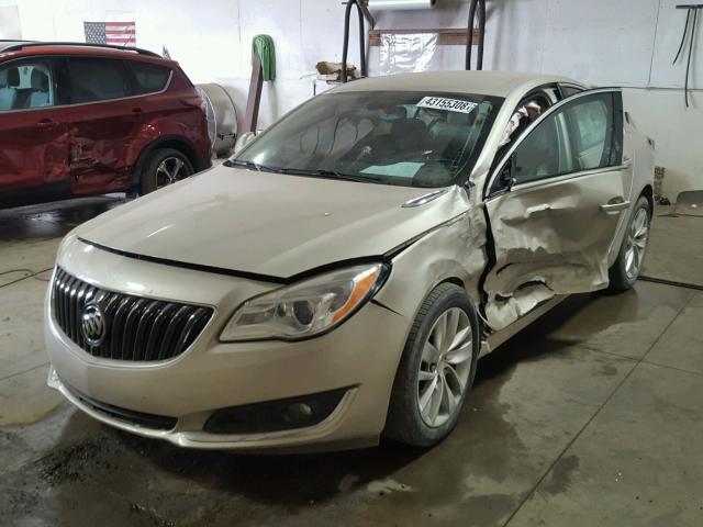 2G4GL5EX9E9231447 - 2014 BUICK REGAL TAN photo 2