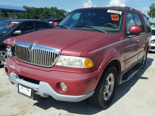 5LMEU27R92LJ00280 - 2002 LINCOLN NAVIGATOR 红色 照片 2