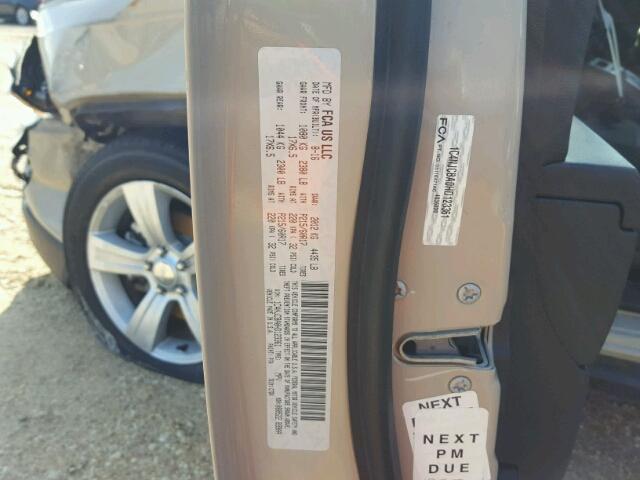 1C4NJCBA0HD123361 - 2017 JEEP COMPASS SP TAN photo 10