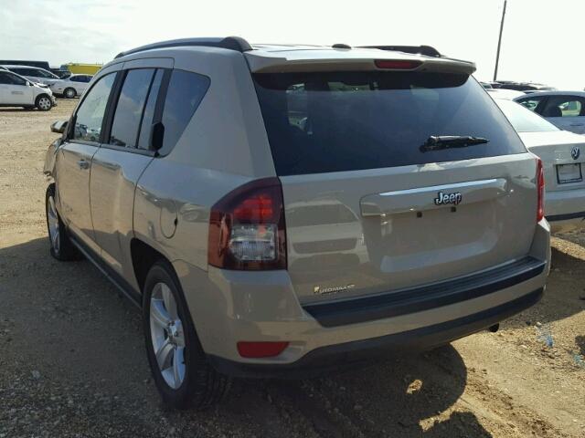 1C4NJCBA0HD123361 - 2017 JEEP COMPASS SP TAN photo 3