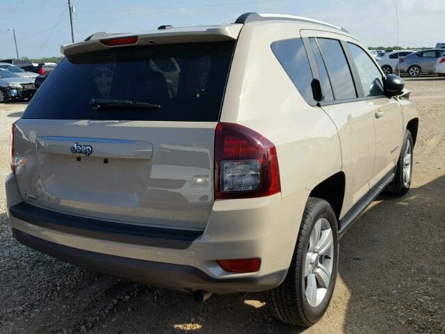 1C4NJCBA0HD123361 - 2017 JEEP COMPASS SP TAN photo 4