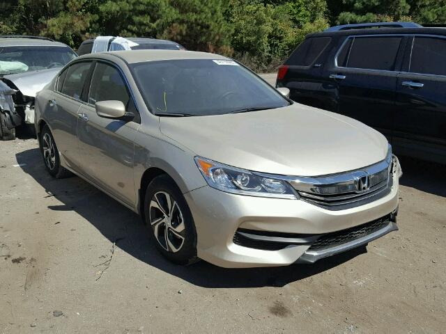 1HGCR2F3XHA200875 - 2017 HONDA ACCORD LX BEIGE photo 1